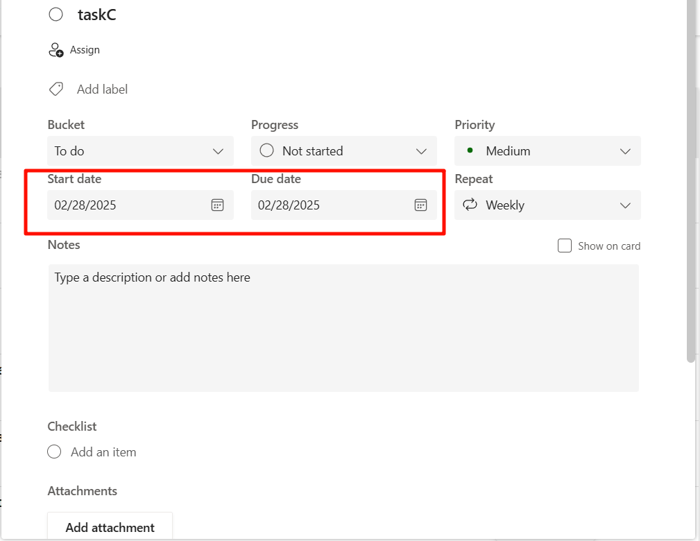 Tasks set to repeat weekly appear every day on the schedule in Planner ...