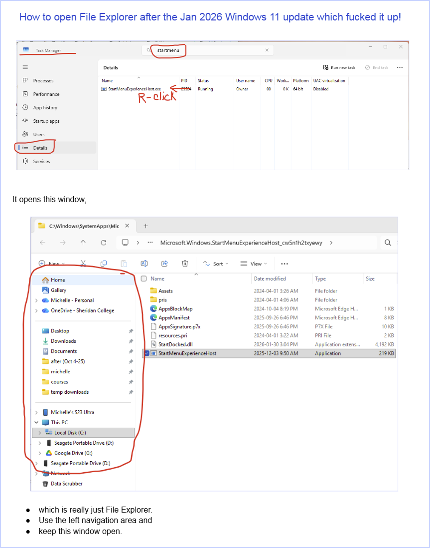 My windows 11 file explorer won't work - Microsoft Q&A