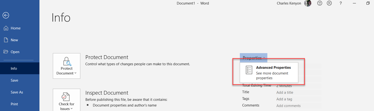 The Document Property 