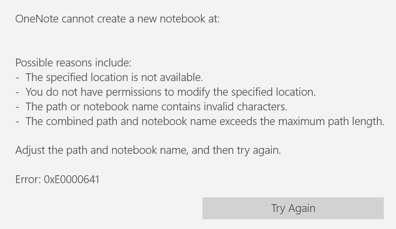 OneNote for Windows 11 - tried to troubleshoot the 