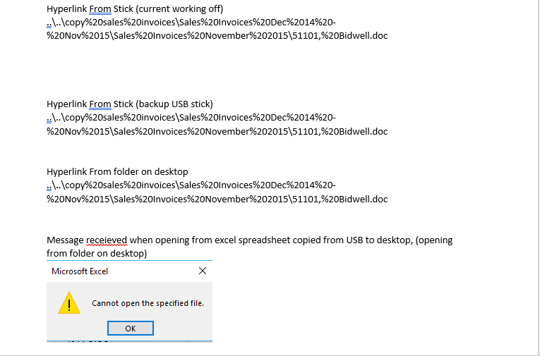 Hyperlinks not working help please - Microsoft Q&A