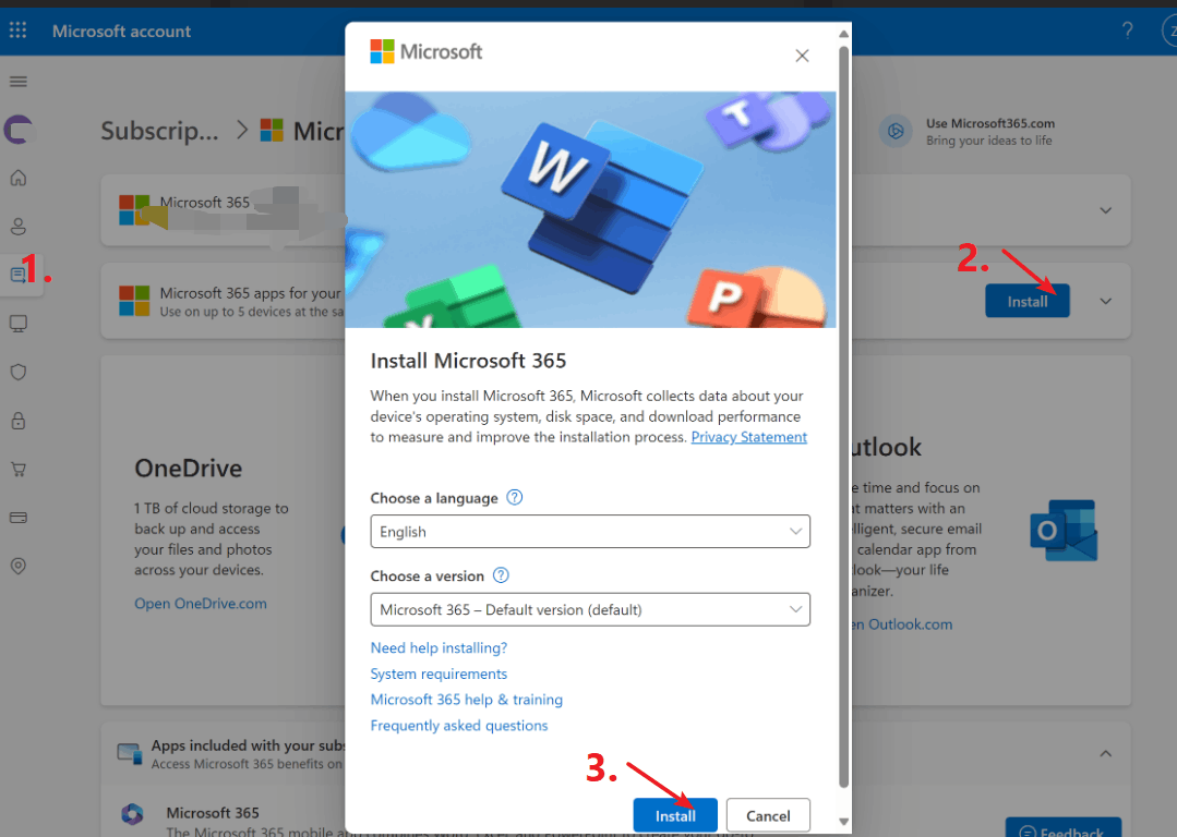 I am trying to reinstall Office 365 and keep getting error message ...