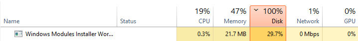 100% disk usage - Microsoft Q&A