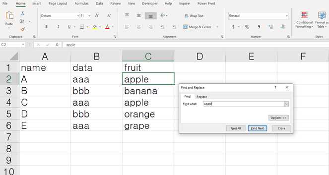 How to make the results of the Find command more visible in Excel 365 ...