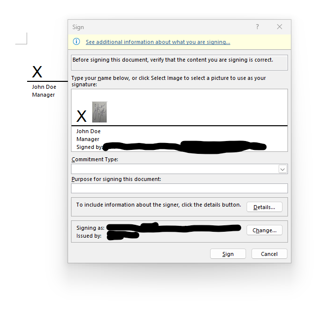 Signature line headache - how to add a typed signature, digital ...