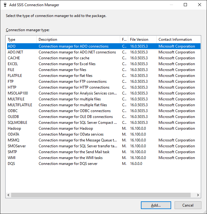 SSIS-Connection-Manager