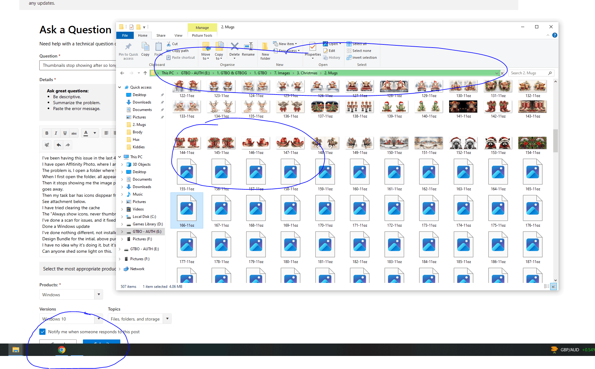 Thumbnails stop showing after so long in File Explorer - Microsoft Q&A