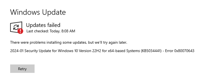 Why does Microsoft continue to push out updates which have been failing ...