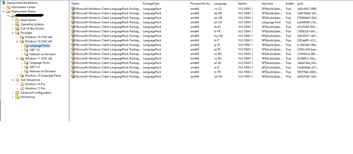 Windows 11 Language Packs do not show up in PE Deployment Wizard -  Microsoft Q&A