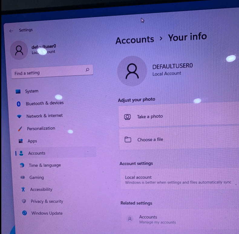 Why am I logged to defaultuser0 - Microsoft Q&A