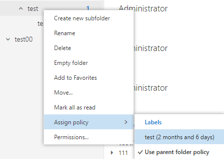 Unable to assign rentention tags to folders - Microsoft Q&A