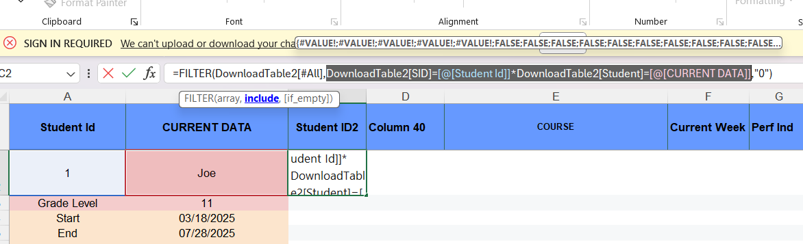 How to change filter formula so it works in Excel 2024 - Microsoft Q&A