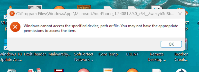 This access control entry is corrupt. Delete it and create a new one ...