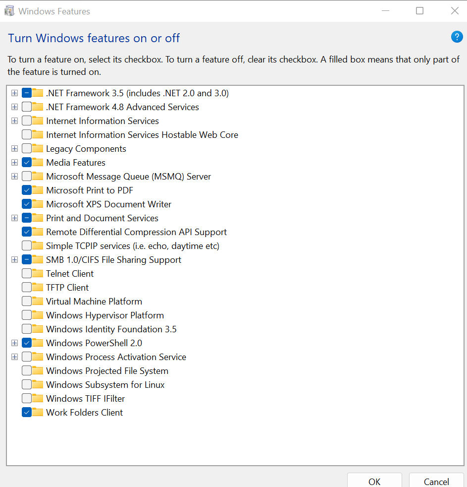 Can't install NET Framework 3.5 with error code 0x80073701 and ...