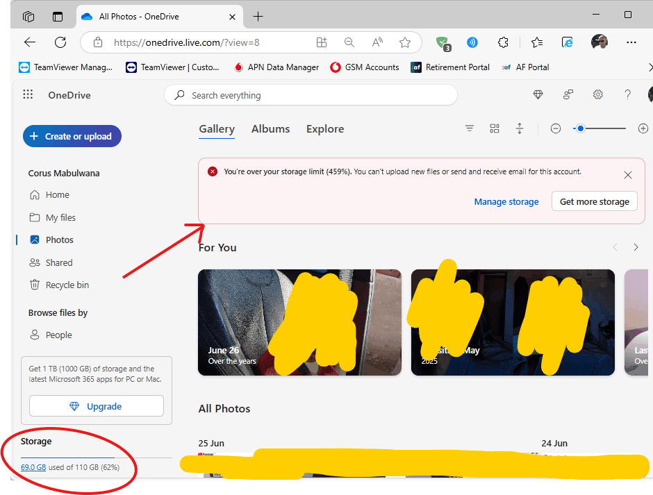 OneDrive Showing Incorrect Storage - Microsoft Q&A