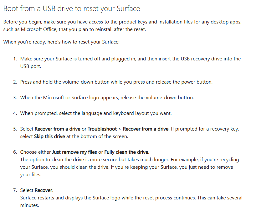 how to boot from usb microsoft surface