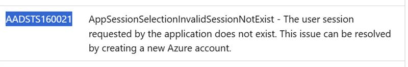 error aadsts50000 error issuing token solution. Can anyone solve this ...
