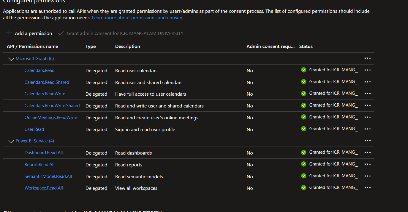 Unable to grant admin approval for OAuth application - Microsoft Q&A