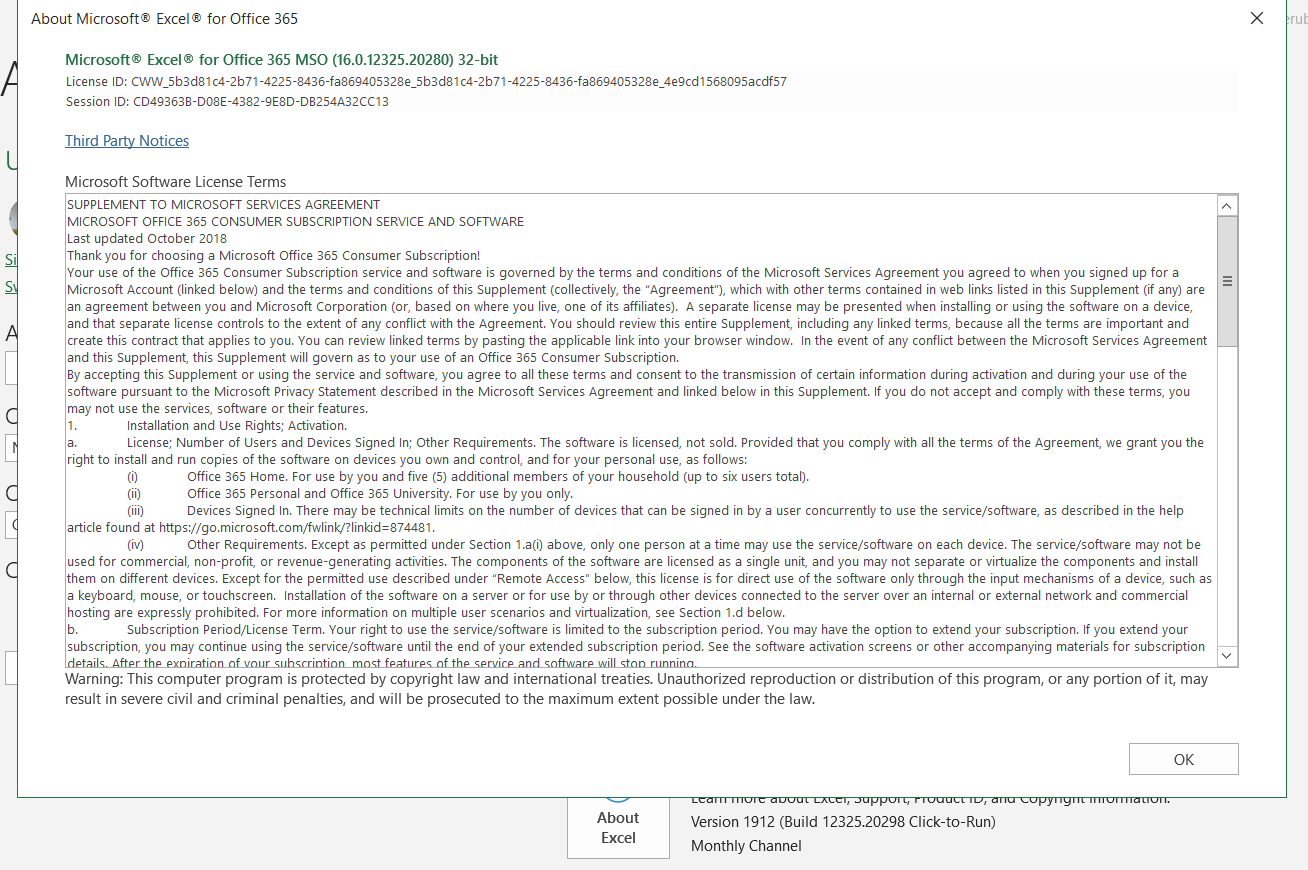 what exact version is my excel? - Microsoft Q&A