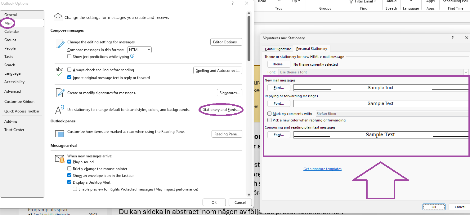 outlook email very small font - Microsoft Q&A