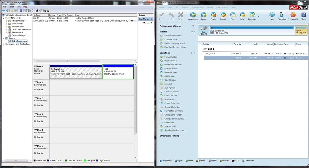 Why my new partition disappears? - Microsoft Q&A