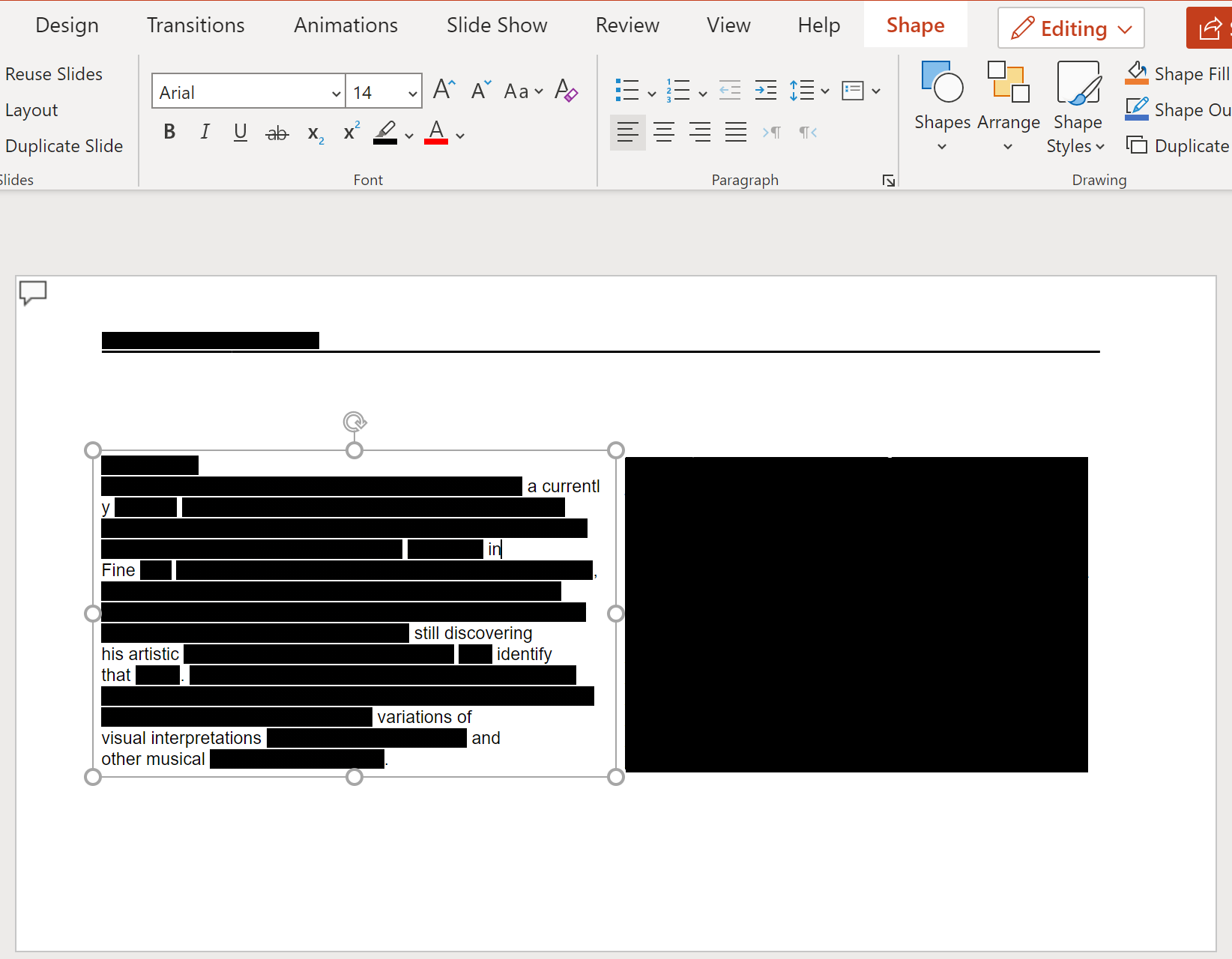 Sentences spaced awkwardly in text boxes in Microsoft PowerPoint Online ...