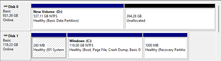 I can't merge my c and my d drives because of this - Microsoft Q&A