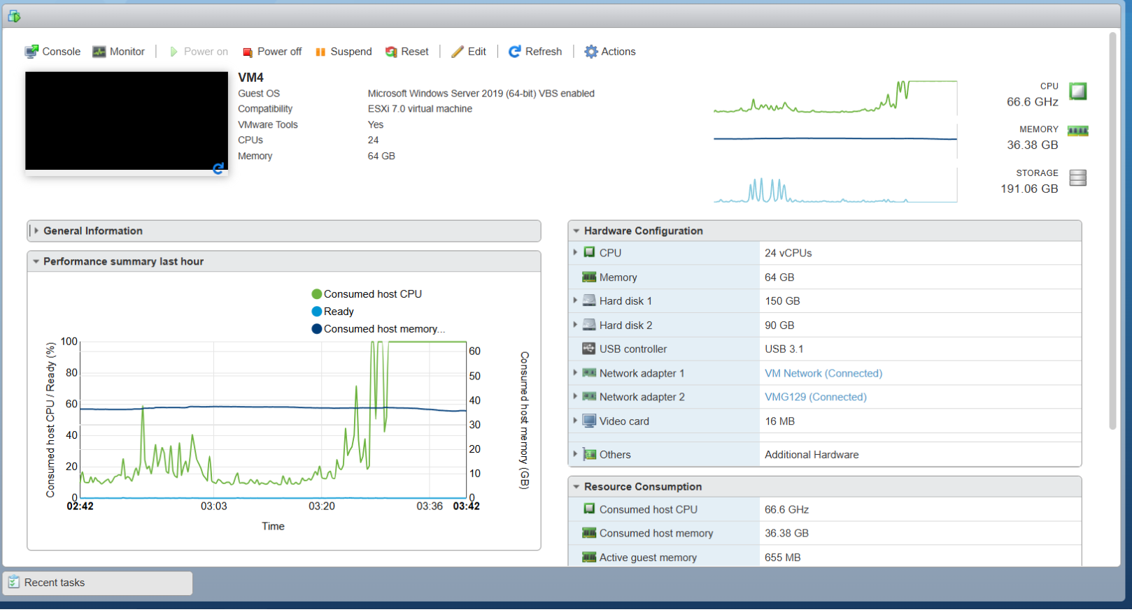 Windows Server 2025 Standard VM Freezing on ESXi 7 with