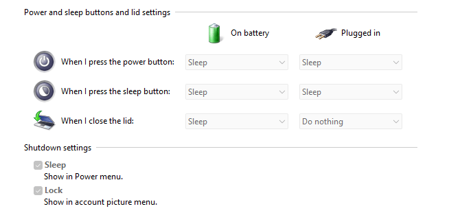 Closing the laptop lid, shut down the laptop - Microsoft Q&A