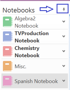 OneNote 2016 - Pinning the Notebook Pane to the LEFT side - Microsoft Q&A