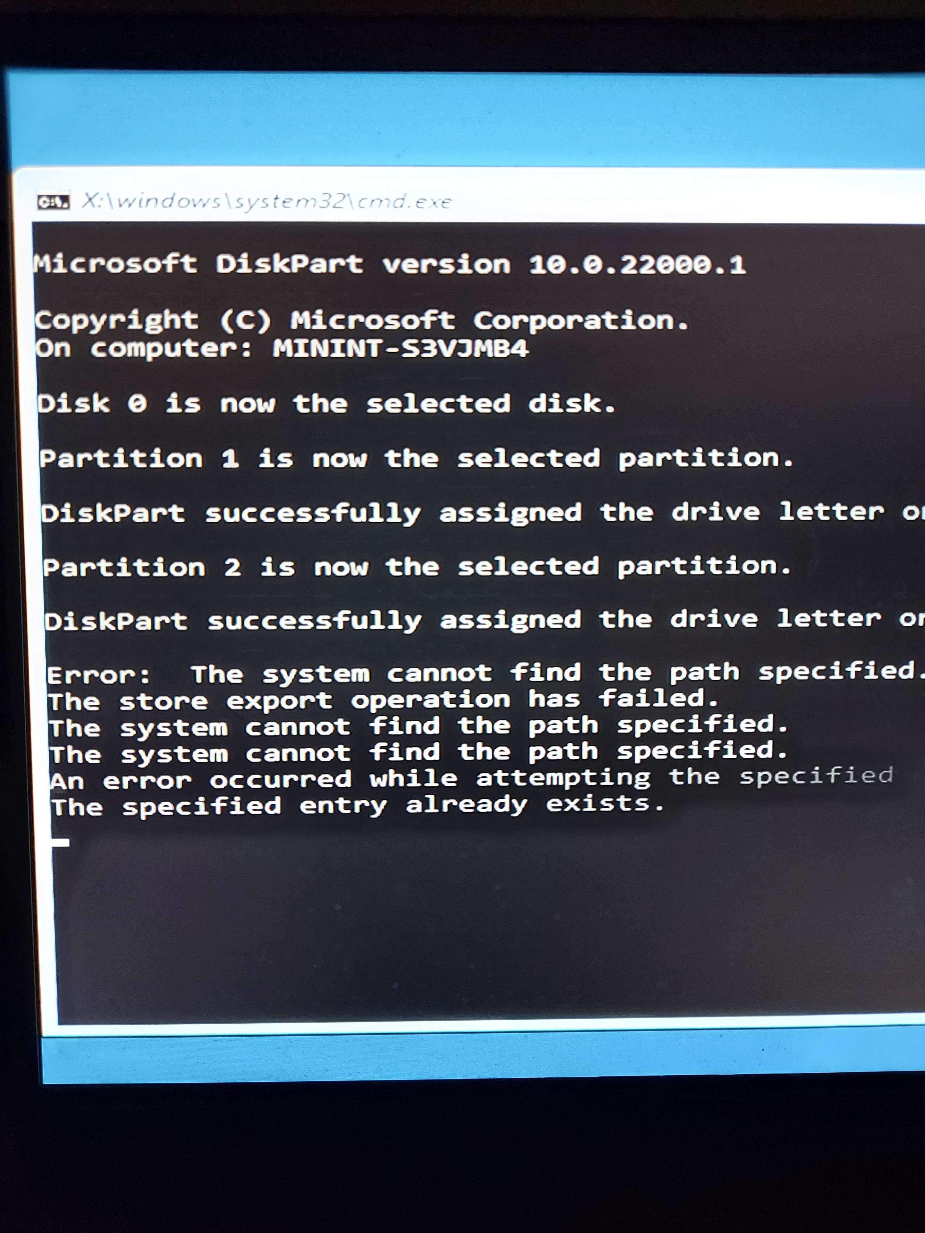 Laptop recently bluescreened and is now stuck in automatic