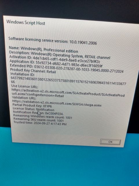 Error 0x803fa067 re-activation Windows 10 Pro - Microsoft Q&A