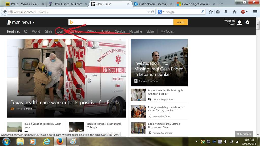 Where to find LOCAL NEWS on MSN. - Microsoft Q&A