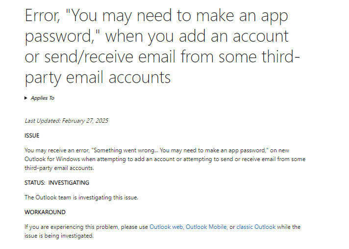 Outlook suddenly opens briefly and asks for password - Microsoft Q&A
