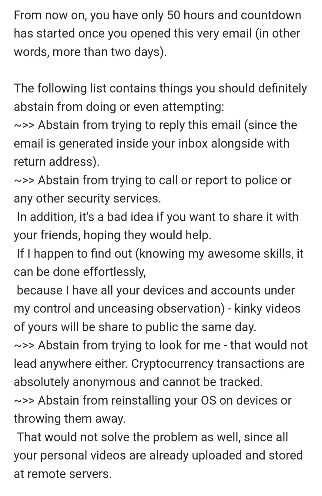 I got an email that seem sent by my own mail address - Microsoft Q&A