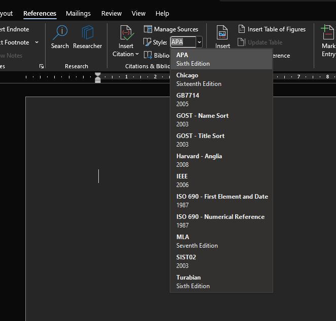 MS Word 2021 Reference Styles missing? - Microsoft Q&A