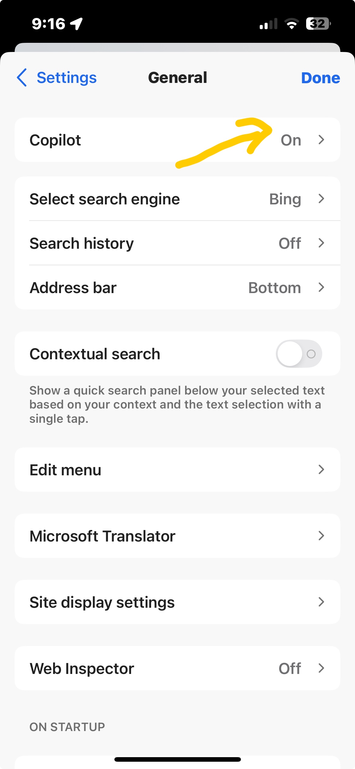 Can I turn OFF the Copilot Answer thing at the top of most or all ...