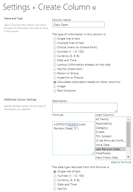 DATEIF not working on MS Lists - Microsoft Q&A