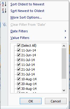 How do I set a label filter on a DATE field? - Microsoft Q&A
