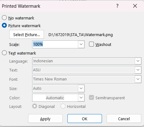 I Cant add a custom image watermark to my documents - Microsoft Q&A