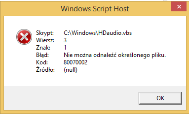 WINDOWS 8 Windows Script Host error - Microsoft Q&A