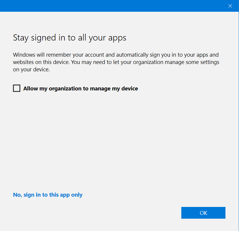 Sign-in options settings shows 