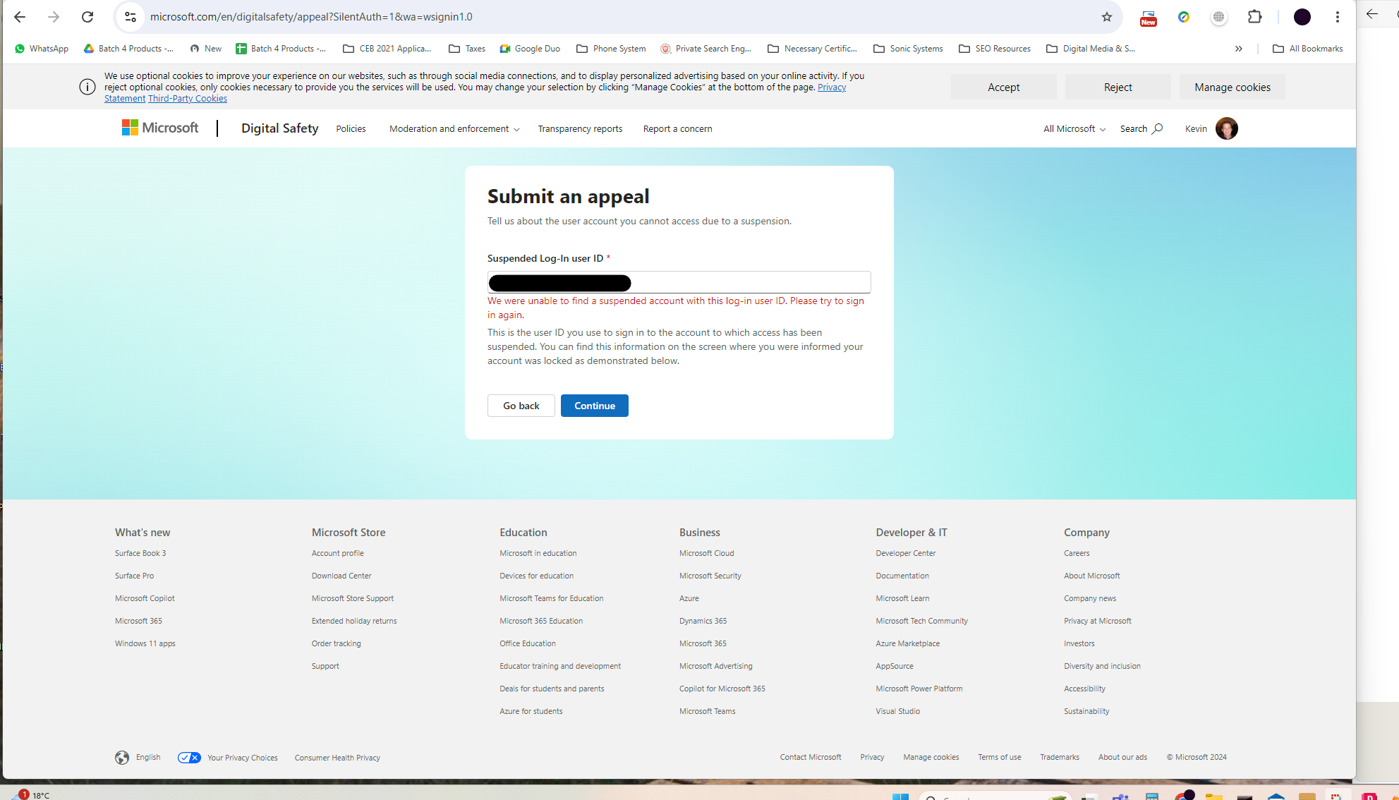 appeal page
