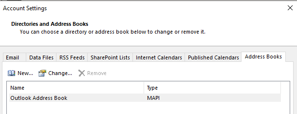 Microsoft Outlook Address Book Issues - Microsoft Q&A