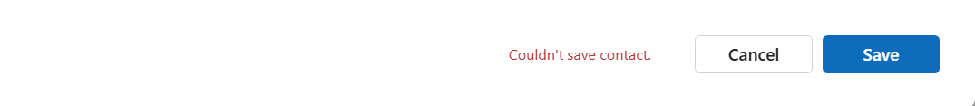 Save New contact in Outlook-just started not saving - Microsoft Q&A