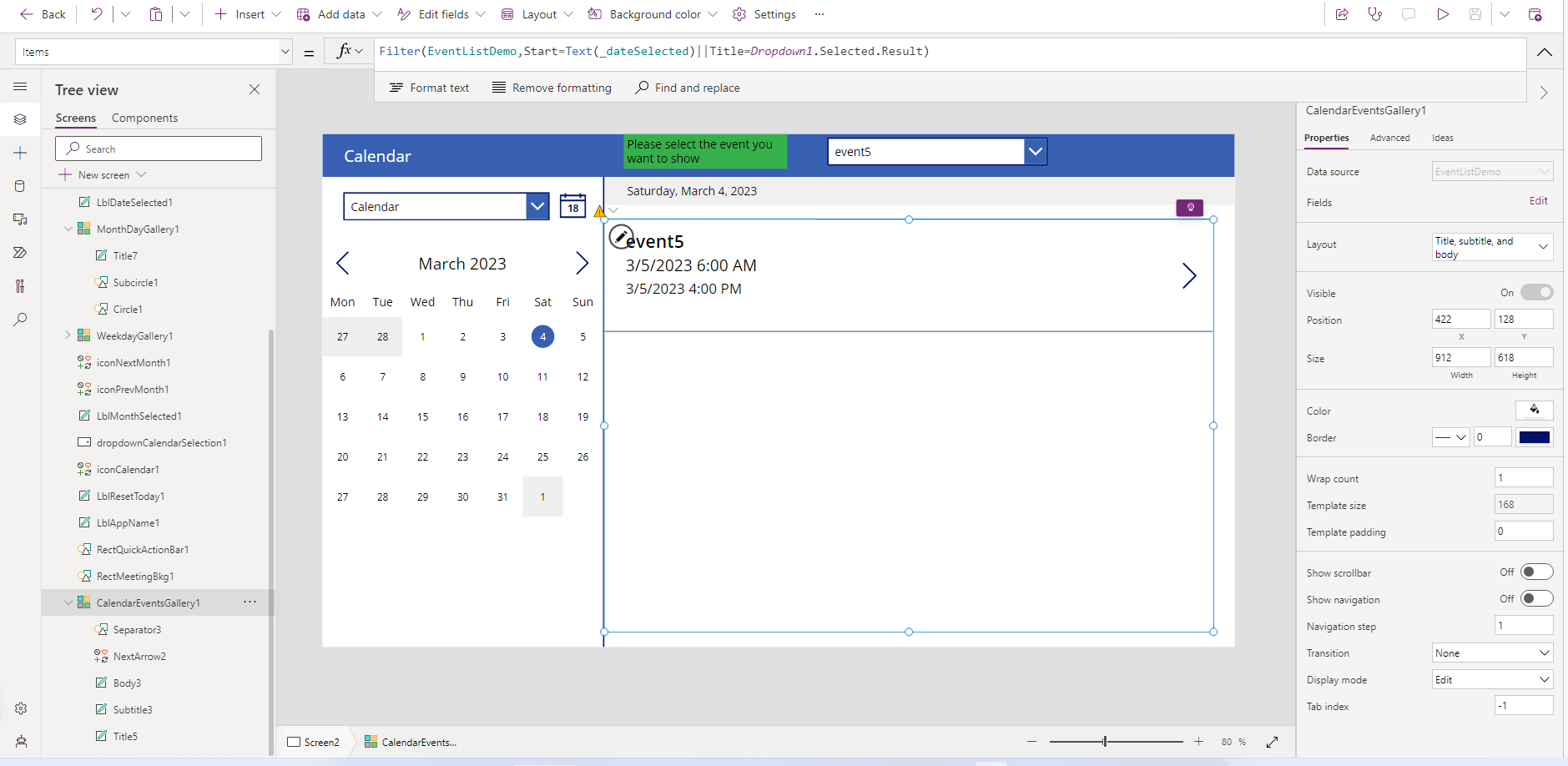 Lists Calendar view changeability - Microsoft Q&A