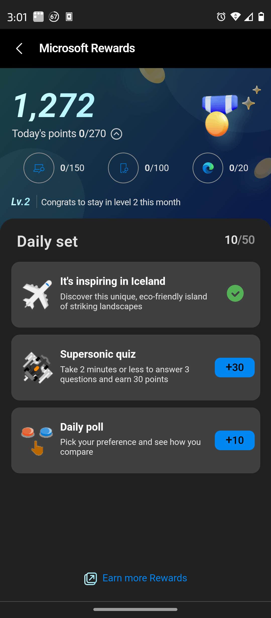 Rewards Daily set not working and pc and mobile search mismatch ...