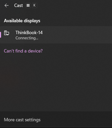 How to fix Wireless Display app in External Display (Windows PC ...