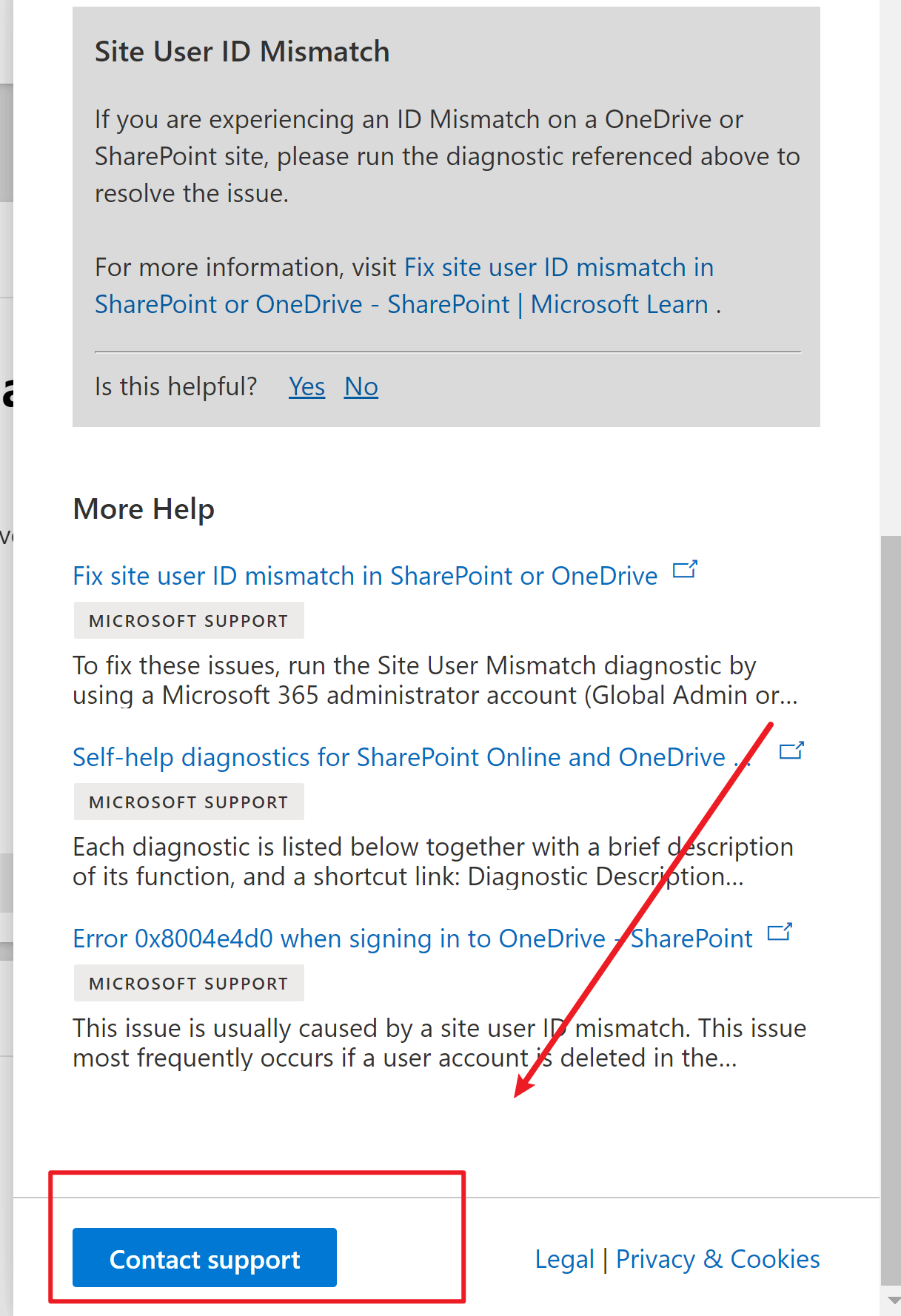 User OneDrive and SharePoint is inaccessible after restoring it from ...