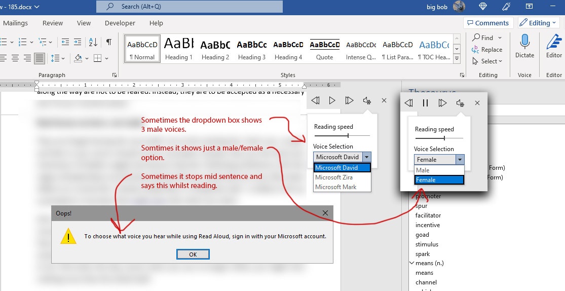 Read Aloud stops reading in the middle of a sentence - Microsoft Q&A